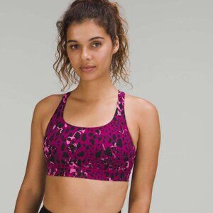 Lululemon Energy Bra- PINK LEOPARD SIZE 6